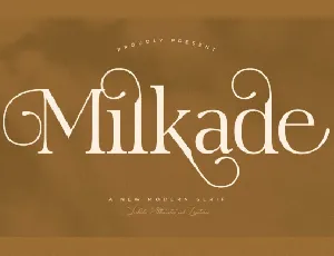 Milkade font