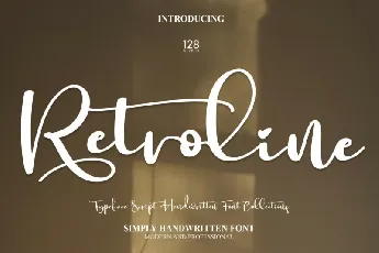 Retroline Script font