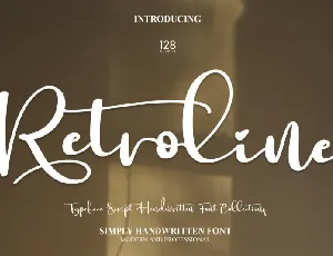 Retroline Script font