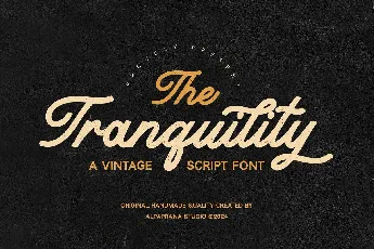 Tranquility font