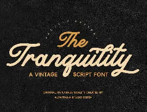 Tranquility font