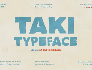 TAKI Quirky Display font