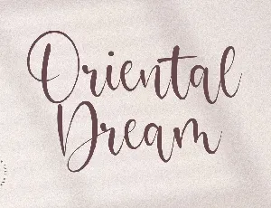 Oriental Dream font