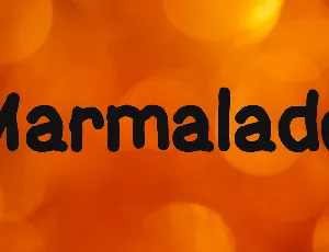 Marmalade font