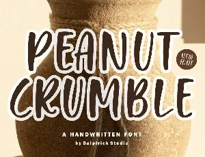 Peanut Crumble font