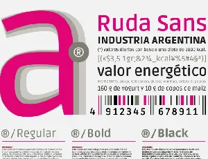 Ruda font