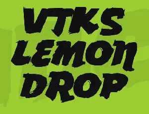 vtks Lemon Drop font