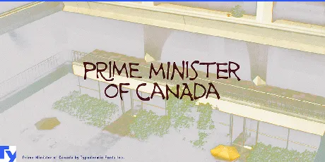 Prime Minister of Canada font