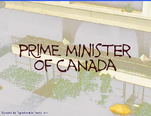 Prime Minister of Canada font