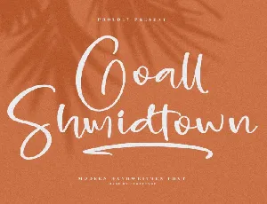 Goall Shmidtown font