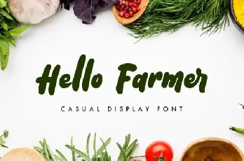 Hello Farmer Display font