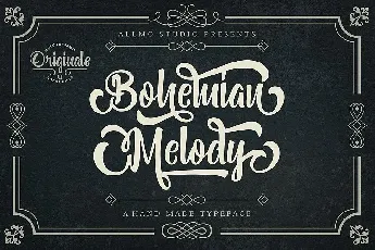 Bohemian Melody font