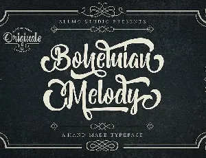 Bohemian Melody font