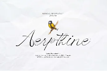 Aerpthine font