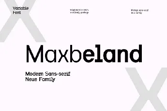 Maxbeland Family font