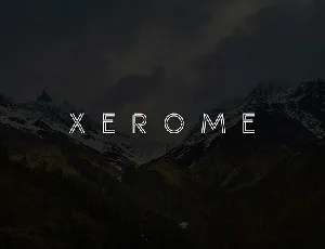 Xerome Display Typeface With Webfont