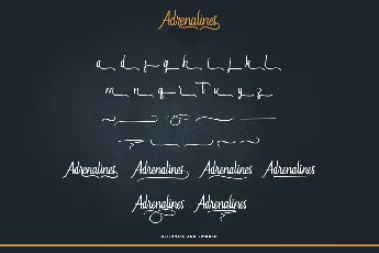 Adrenalines Demo font