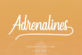 Adrenalines Demo font