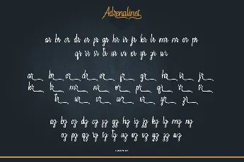 Adrenalines Demo font