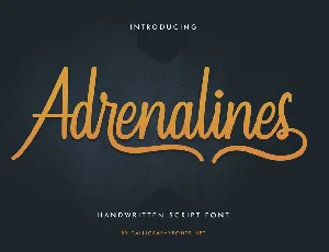 Adrenalines Demo font