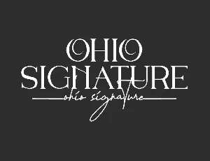 Ohio Signature Demo font