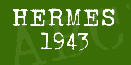 HERMES 1943 font