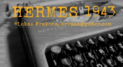 HERMES 1943 font