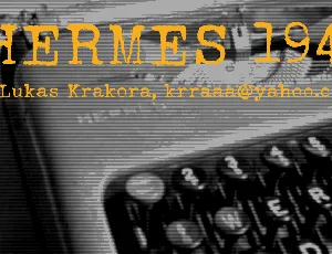 HERMES 1943 font