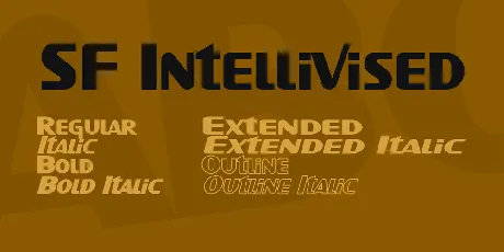 SF Intellivised font