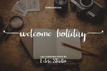 Welcome Holiday font