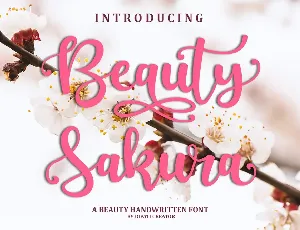 Beauty Sakura font