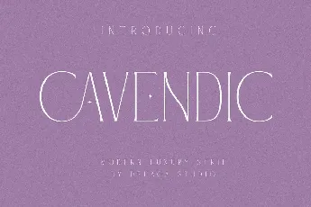 CAVENDIC font