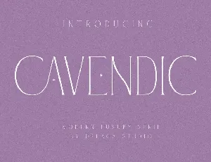 CAVENDIC font