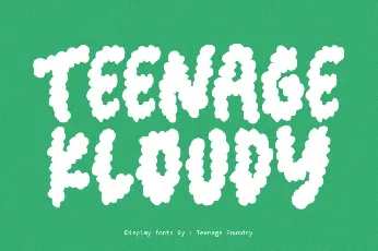 Teenage Kloudy font