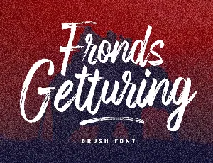 Fronds Getturing font