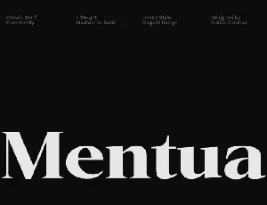 mentua-font