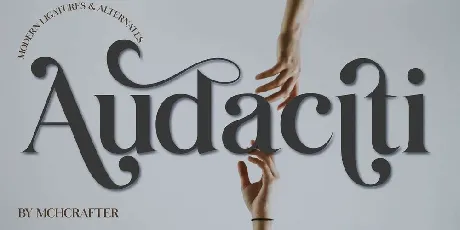 Audaciti font