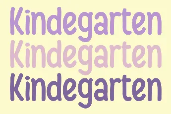 Kindegarten font