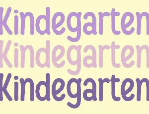 Kindegarten font