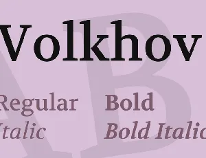 Volkhov font