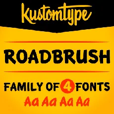 KTF Roadbrush font