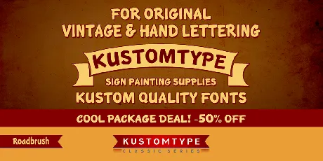 KTF Roadbrush font