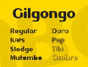 Gilgongo font