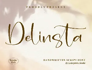 Delinsta font