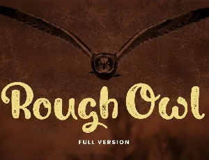 Rough Owl font