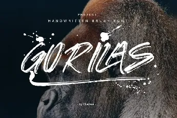 Gorilas Brush font