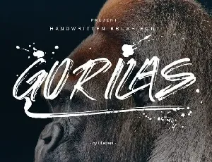 Gorilas Brush font