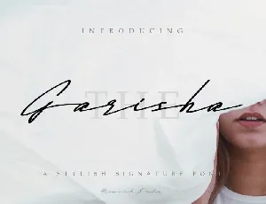 The Garisha Signature font