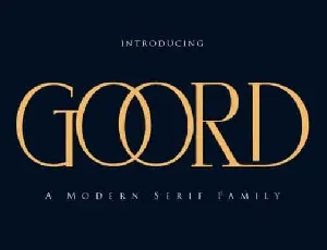 Goord Serif font