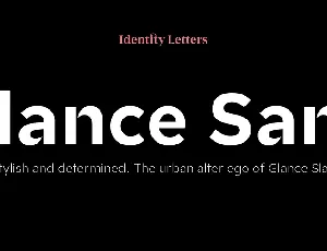 Glance Sans font